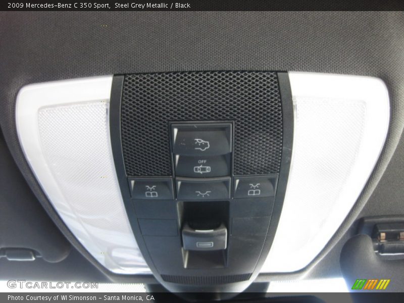 Steel Grey Metallic / Black 2009 Mercedes-Benz C 350 Sport