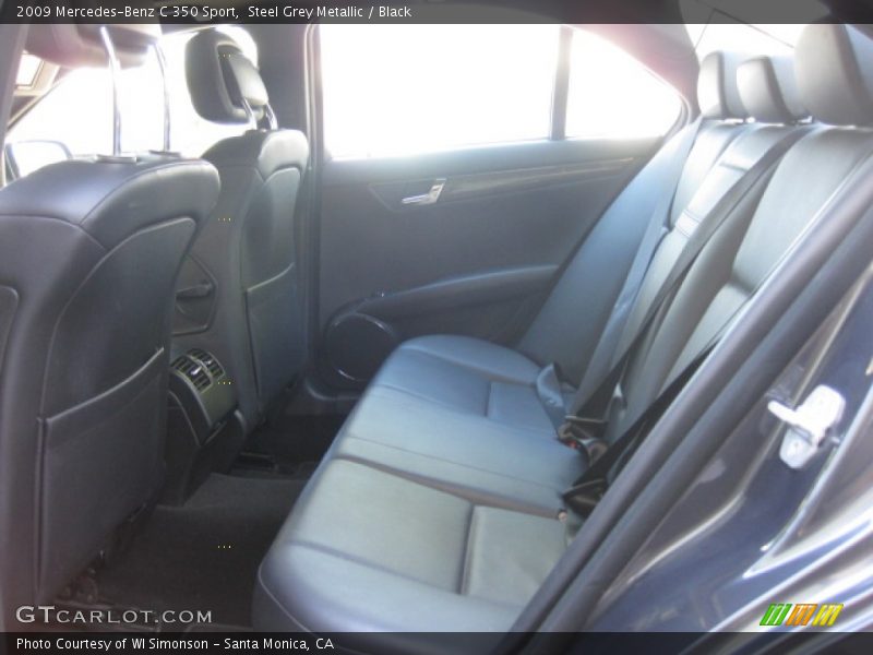 Steel Grey Metallic / Black 2009 Mercedes-Benz C 350 Sport