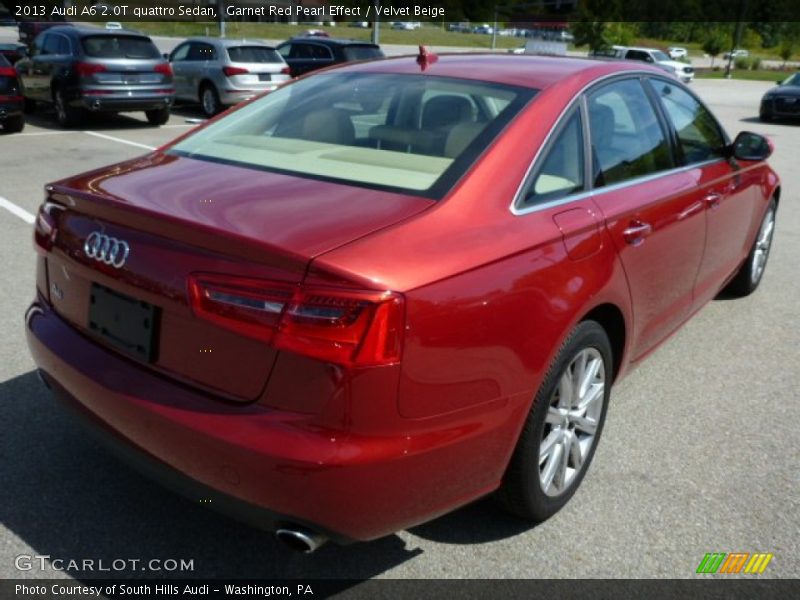 Garnet Red Pearl Effect / Velvet Beige 2013 Audi A6 2.0T quattro Sedan