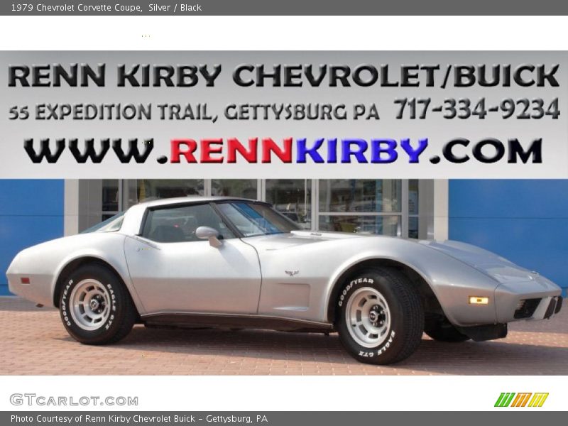 Silver / Black 1979 Chevrolet Corvette Coupe