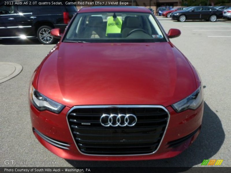 Garnet Red Pearl Effect / Velvet Beige 2013 Audi A6 2.0T quattro Sedan