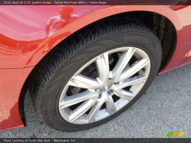 Garnet Red Pearl Effect / Velvet Beige 2013 Audi A6 2.0T quattro Sedan