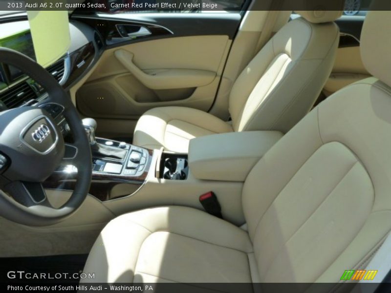 Garnet Red Pearl Effect / Velvet Beige 2013 Audi A6 2.0T quattro Sedan