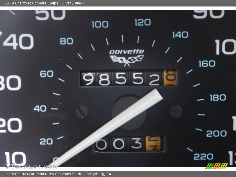 Silver / Black 1979 Chevrolet Corvette Coupe