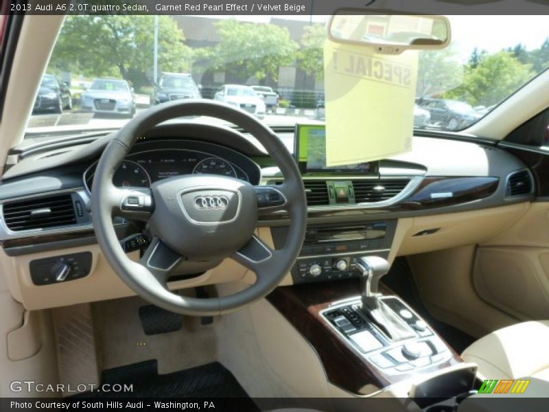 Garnet Red Pearl Effect / Velvet Beige 2013 Audi A6 2.0T quattro Sedan
