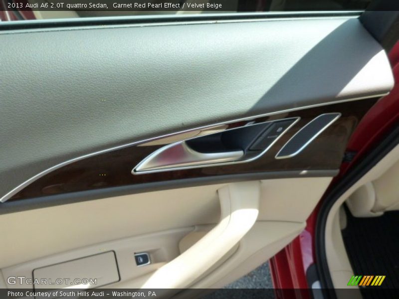 Garnet Red Pearl Effect / Velvet Beige 2013 Audi A6 2.0T quattro Sedan