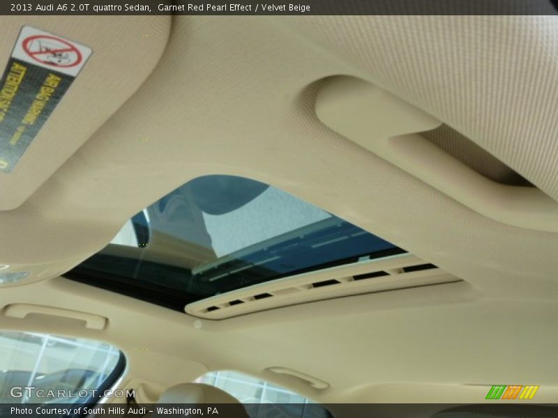 Garnet Red Pearl Effect / Velvet Beige 2013 Audi A6 2.0T quattro Sedan