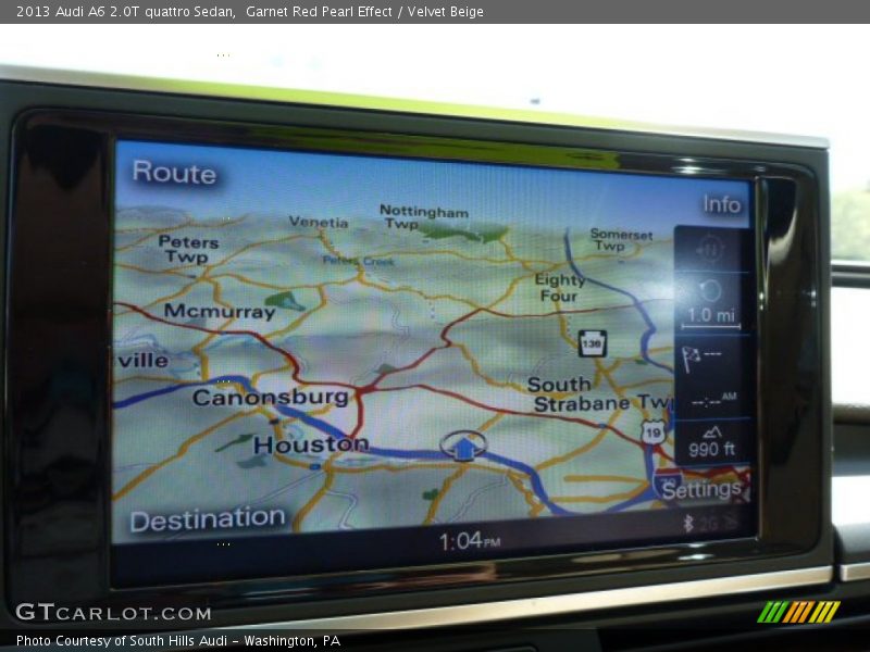 Garnet Red Pearl Effect / Velvet Beige 2013 Audi A6 2.0T quattro Sedan
