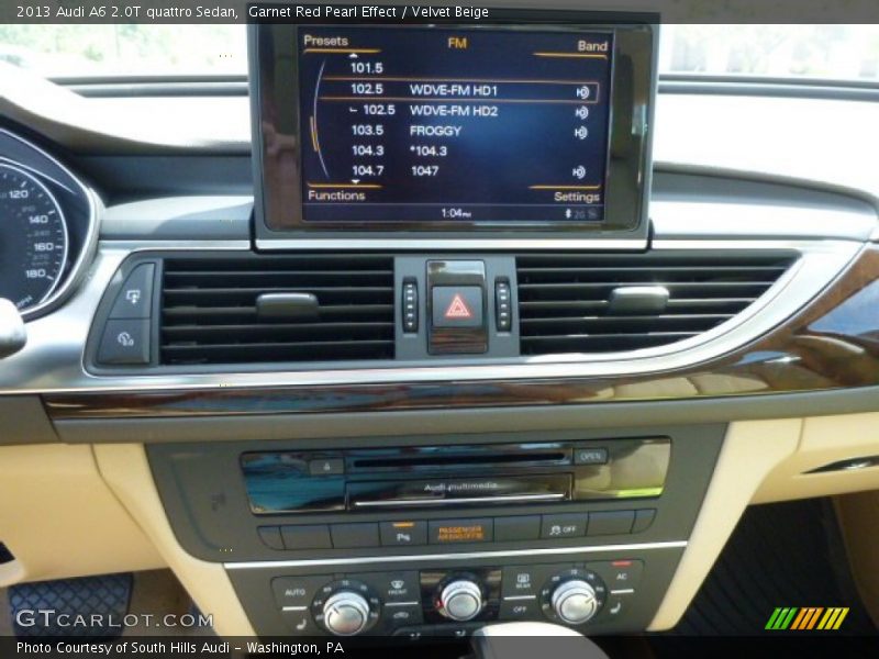Garnet Red Pearl Effect / Velvet Beige 2013 Audi A6 2.0T quattro Sedan