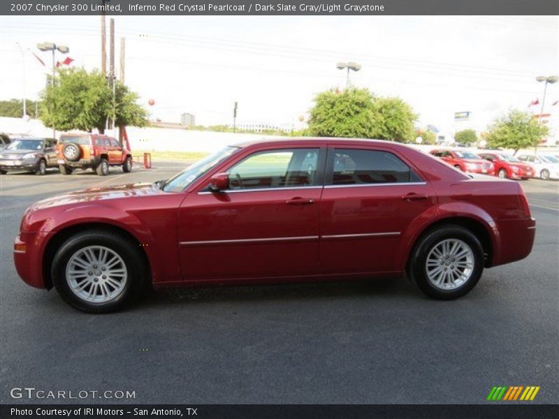 Inferno Red Crystal Pearlcoat / Dark Slate Gray/Light Graystone 2007 Chrysler 300 Limited