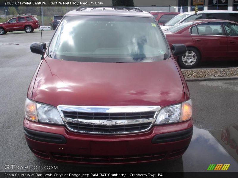 Redfire Metallic / Medium Gray 2003 Chevrolet Venture