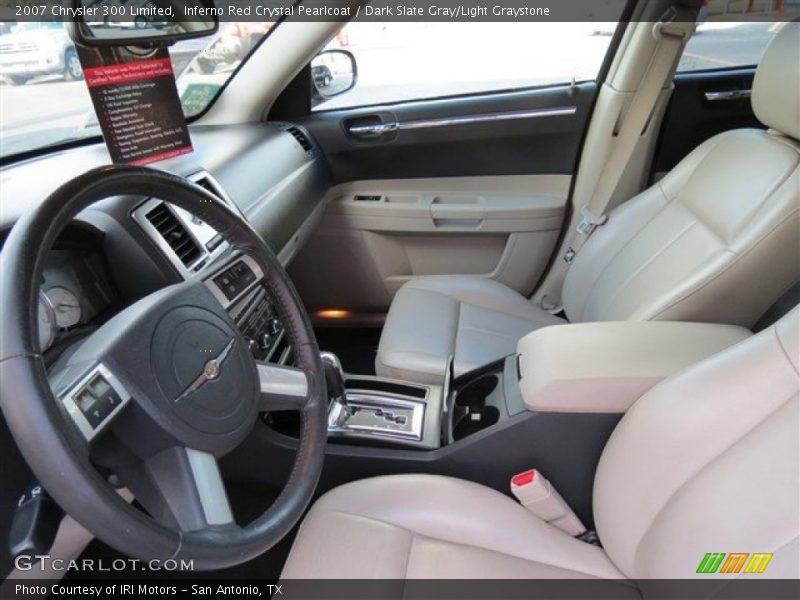 Inferno Red Crystal Pearlcoat / Dark Slate Gray/Light Graystone 2007 Chrysler 300 Limited