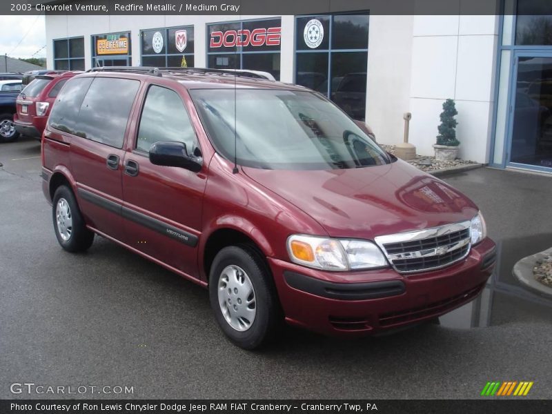 Redfire Metallic / Medium Gray 2003 Chevrolet Venture