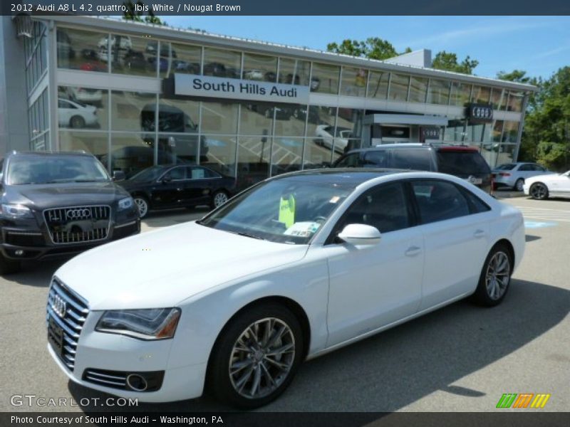 Ibis White / Nougat Brown 2012 Audi A8 L 4.2 quattro