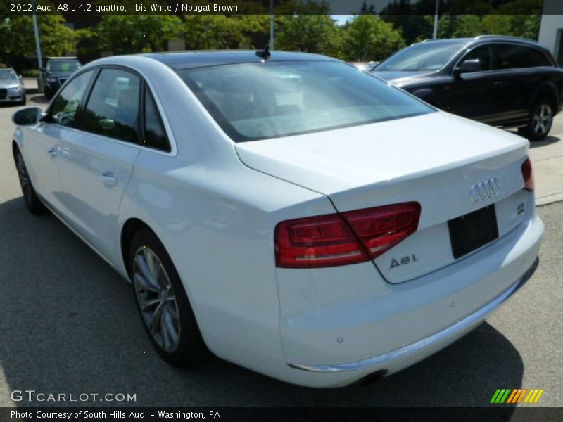 Ibis White / Nougat Brown 2012 Audi A8 L 4.2 quattro