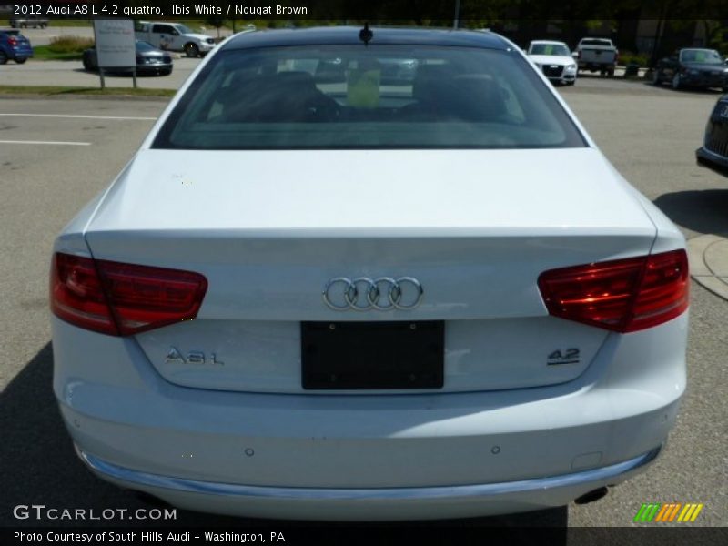 Ibis White / Nougat Brown 2012 Audi A8 L 4.2 quattro