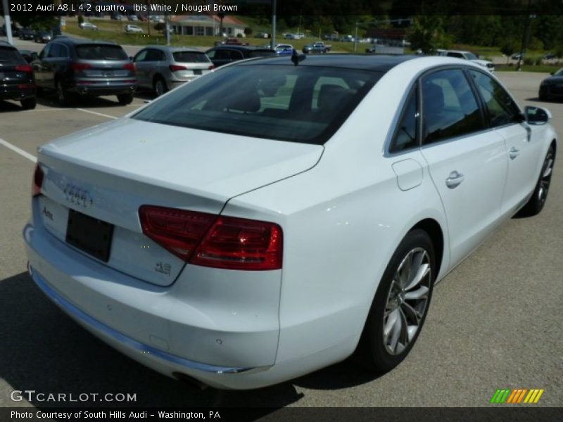 Ibis White / Nougat Brown 2012 Audi A8 L 4.2 quattro
