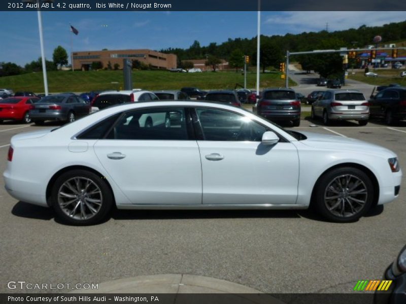 Ibis White / Nougat Brown 2012 Audi A8 L 4.2 quattro