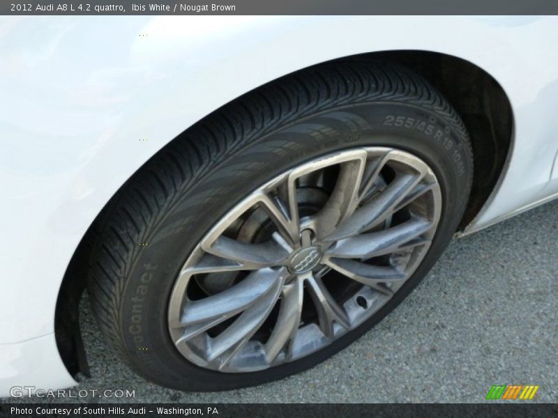 Ibis White / Nougat Brown 2012 Audi A8 L 4.2 quattro