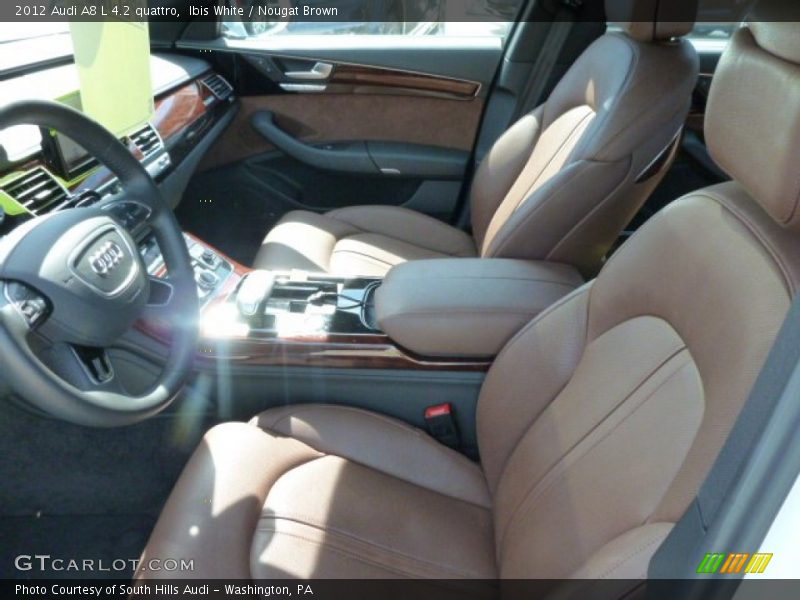 Ibis White / Nougat Brown 2012 Audi A8 L 4.2 quattro