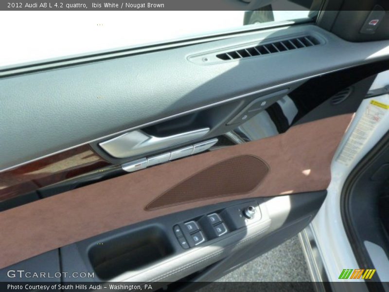Ibis White / Nougat Brown 2012 Audi A8 L 4.2 quattro