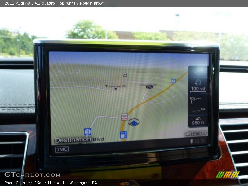 Ibis White / Nougat Brown 2012 Audi A8 L 4.2 quattro