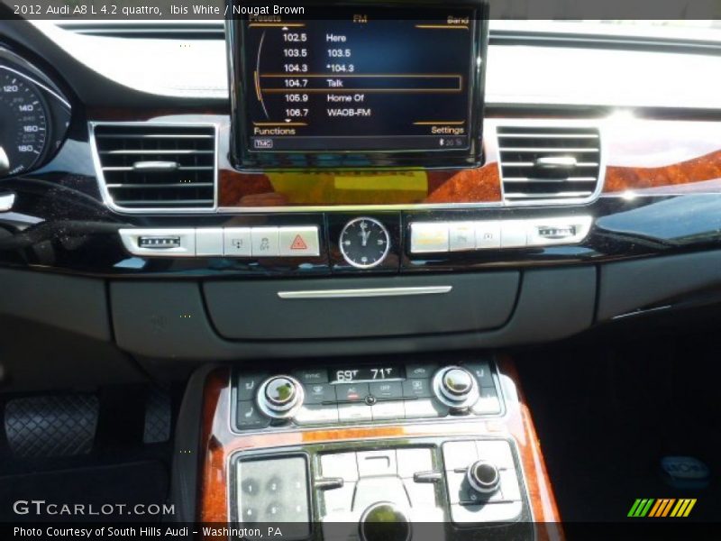Ibis White / Nougat Brown 2012 Audi A8 L 4.2 quattro