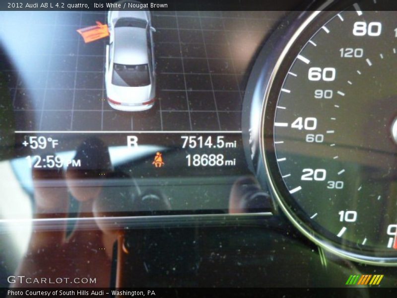 Ibis White / Nougat Brown 2012 Audi A8 L 4.2 quattro
