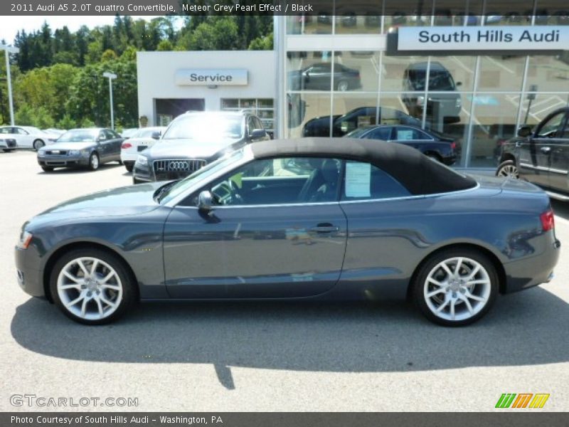 Meteor Grey Pearl Effect / Black 2011 Audi A5 2.0T quattro Convertible