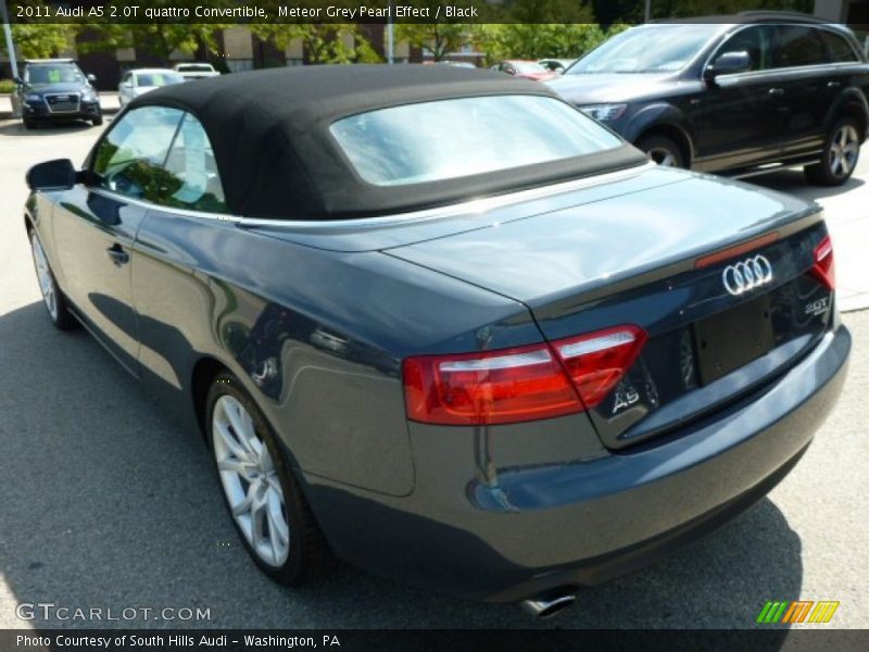 Meteor Grey Pearl Effect / Black 2011 Audi A5 2.0T quattro Convertible