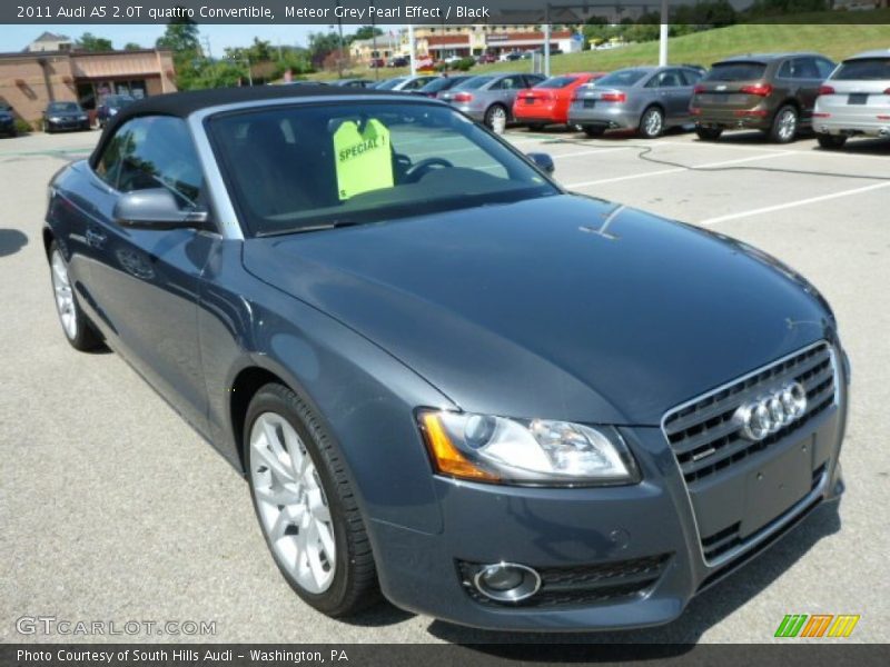 Meteor Grey Pearl Effect / Black 2011 Audi A5 2.0T quattro Convertible