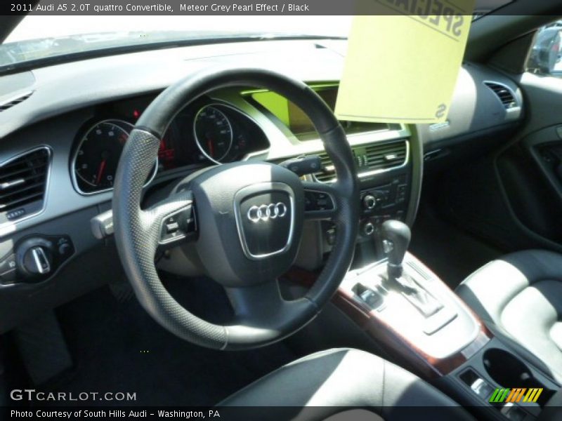 Meteor Grey Pearl Effect / Black 2011 Audi A5 2.0T quattro Convertible