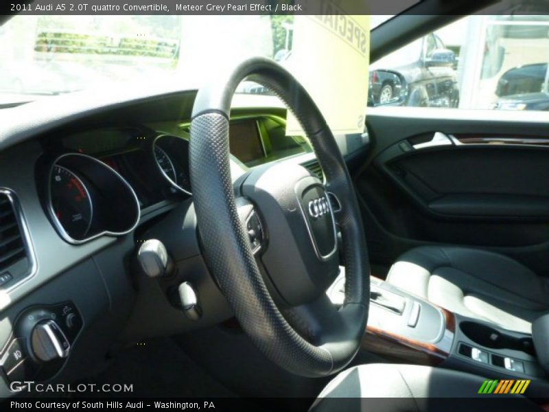 Meteor Grey Pearl Effect / Black 2011 Audi A5 2.0T quattro Convertible