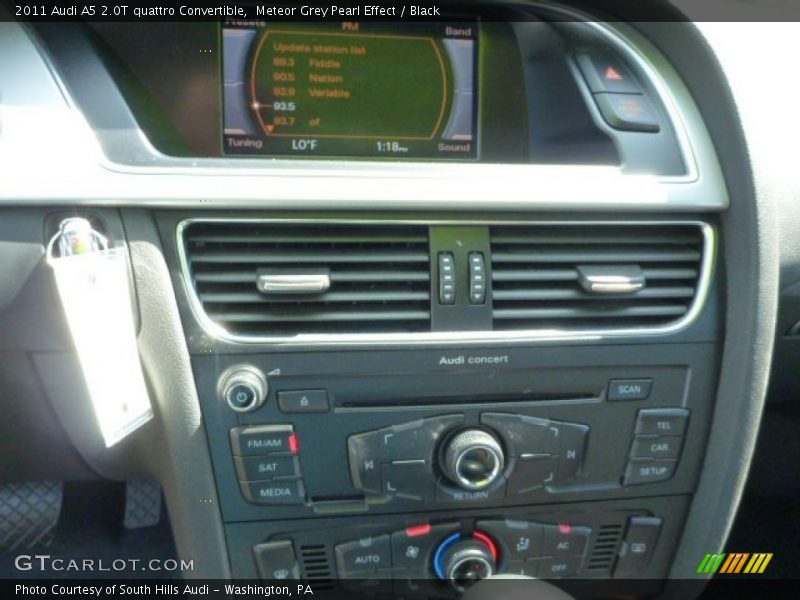 Meteor Grey Pearl Effect / Black 2011 Audi A5 2.0T quattro Convertible