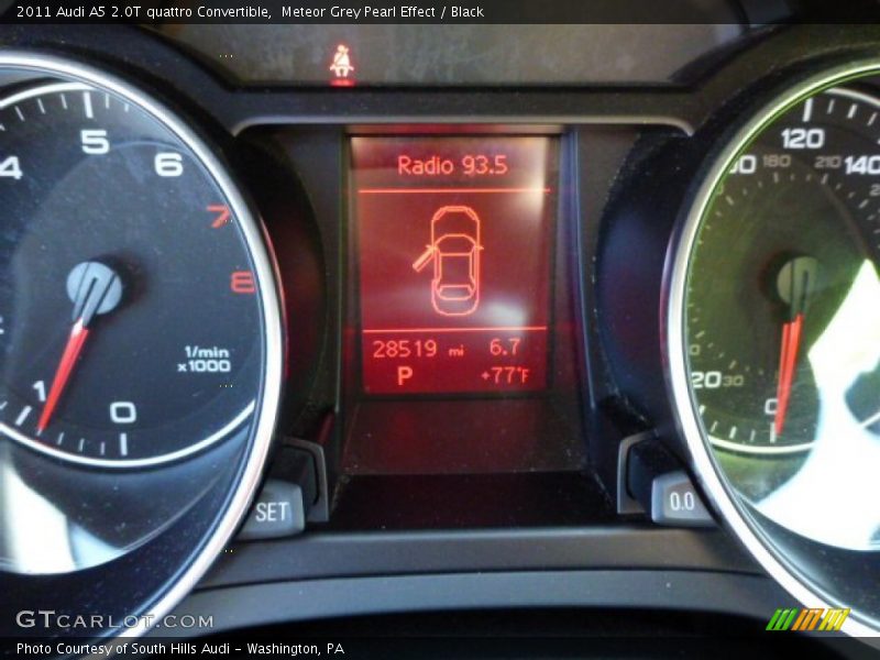 Meteor Grey Pearl Effect / Black 2011 Audi A5 2.0T quattro Convertible