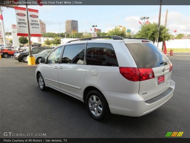 Arctic Frost Pearl White / Stone 2007 Toyota Sienna XLE