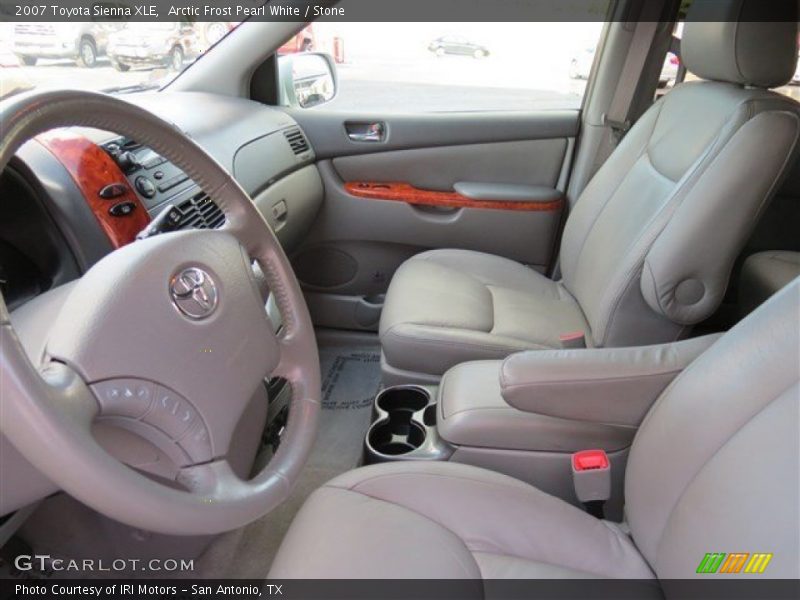 Arctic Frost Pearl White / Stone 2007 Toyota Sienna XLE