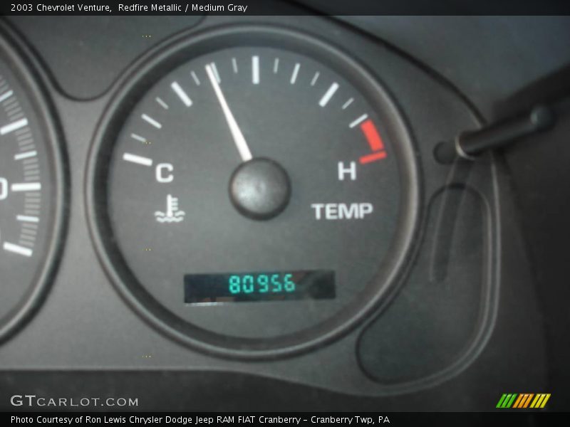 Redfire Metallic / Medium Gray 2003 Chevrolet Venture