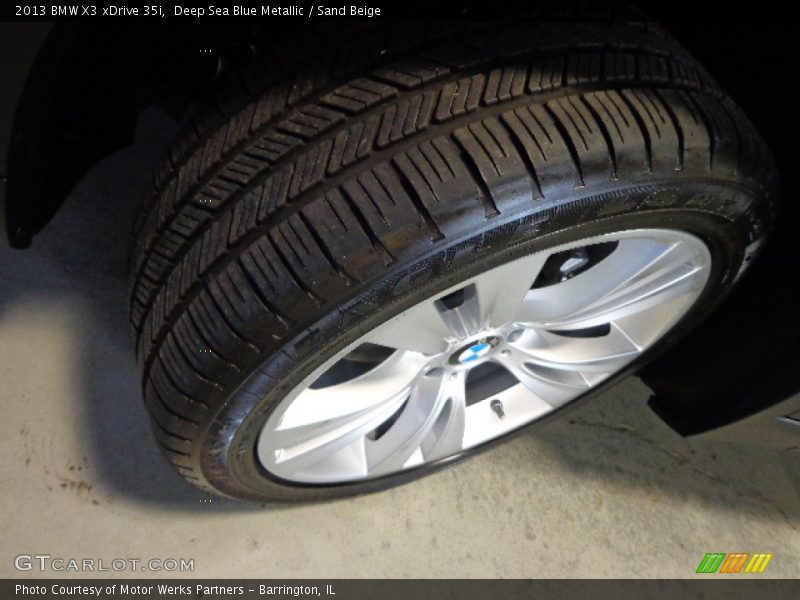 Deep Sea Blue Metallic / Sand Beige 2013 BMW X3 xDrive 35i