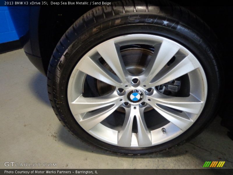 Deep Sea Blue Metallic / Sand Beige 2013 BMW X3 xDrive 35i