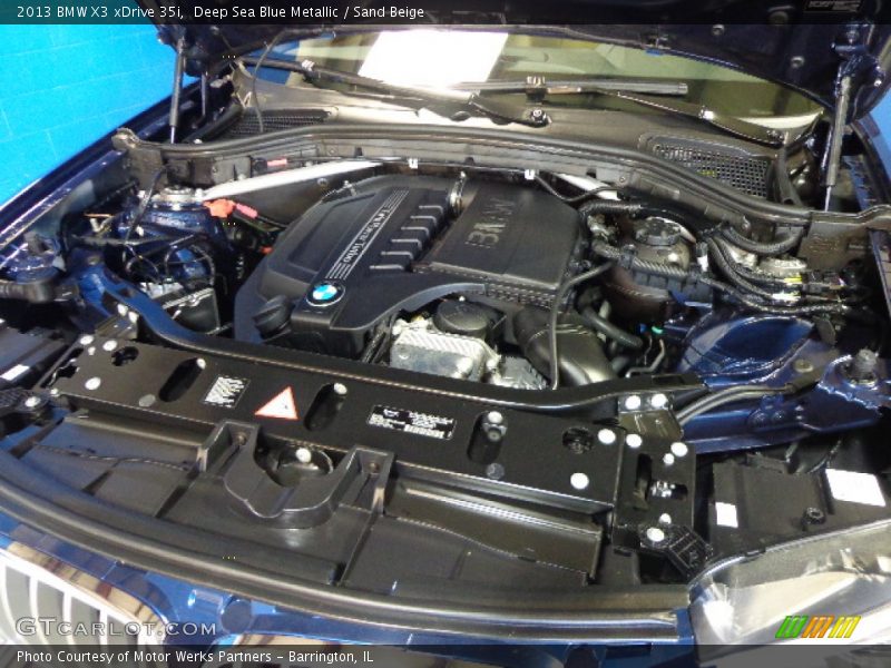 Deep Sea Blue Metallic / Sand Beige 2013 BMW X3 xDrive 35i