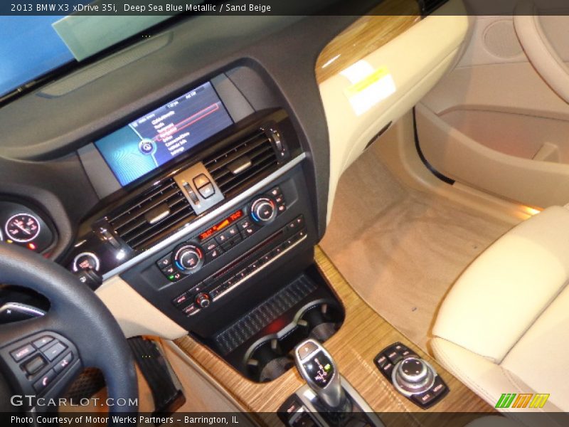 Deep Sea Blue Metallic / Sand Beige 2013 BMW X3 xDrive 35i