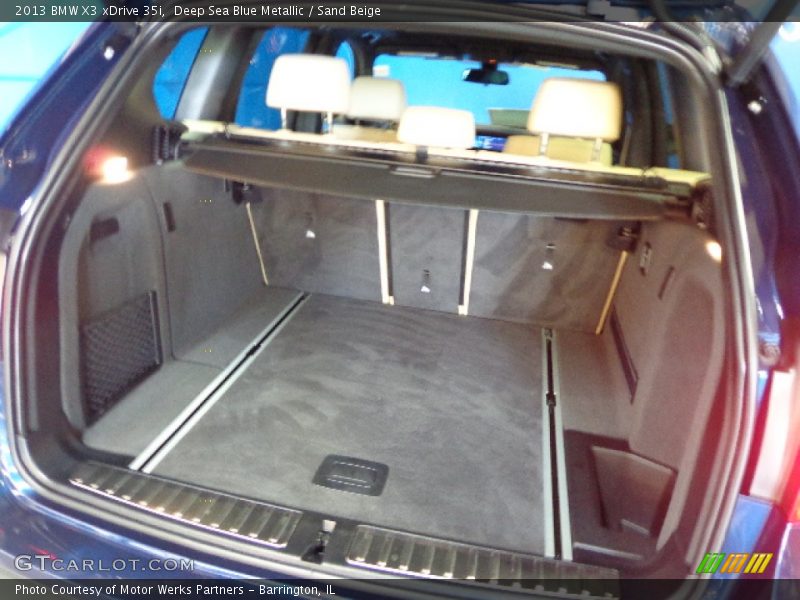 Deep Sea Blue Metallic / Sand Beige 2013 BMW X3 xDrive 35i