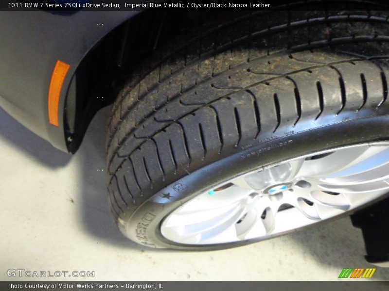 Imperial Blue Metallic / Oyster/Black Nappa Leather 2011 BMW 7 Series 750Li xDrive Sedan