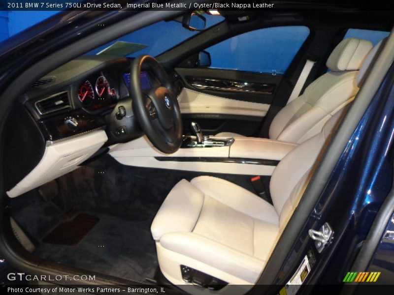 Imperial Blue Metallic / Oyster/Black Nappa Leather 2011 BMW 7 Series 750Li xDrive Sedan