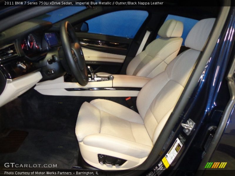 Imperial Blue Metallic / Oyster/Black Nappa Leather 2011 BMW 7 Series 750Li xDrive Sedan