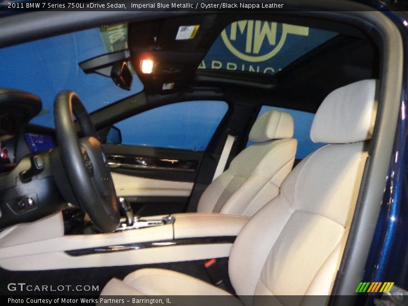Imperial Blue Metallic / Oyster/Black Nappa Leather 2011 BMW 7 Series 750Li xDrive Sedan
