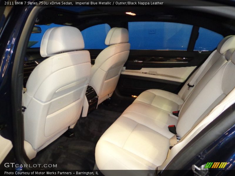 Imperial Blue Metallic / Oyster/Black Nappa Leather 2011 BMW 7 Series 750Li xDrive Sedan