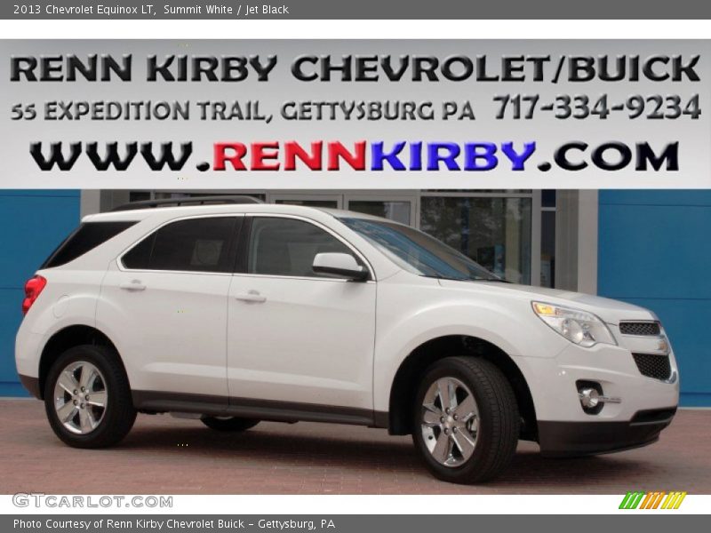 Summit White / Jet Black 2013 Chevrolet Equinox LT