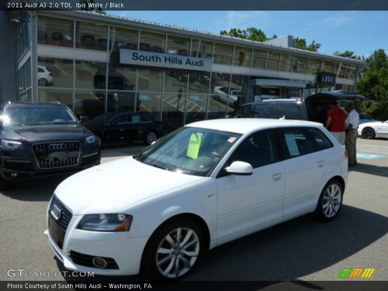 Ibis White / Black 2011 Audi A3 2.0 TDI